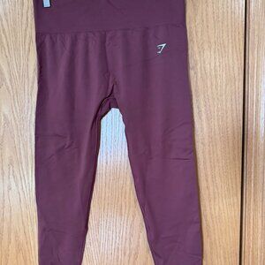 NWT Gymshark Everyday Seamless Leggings - Burgundy Brown